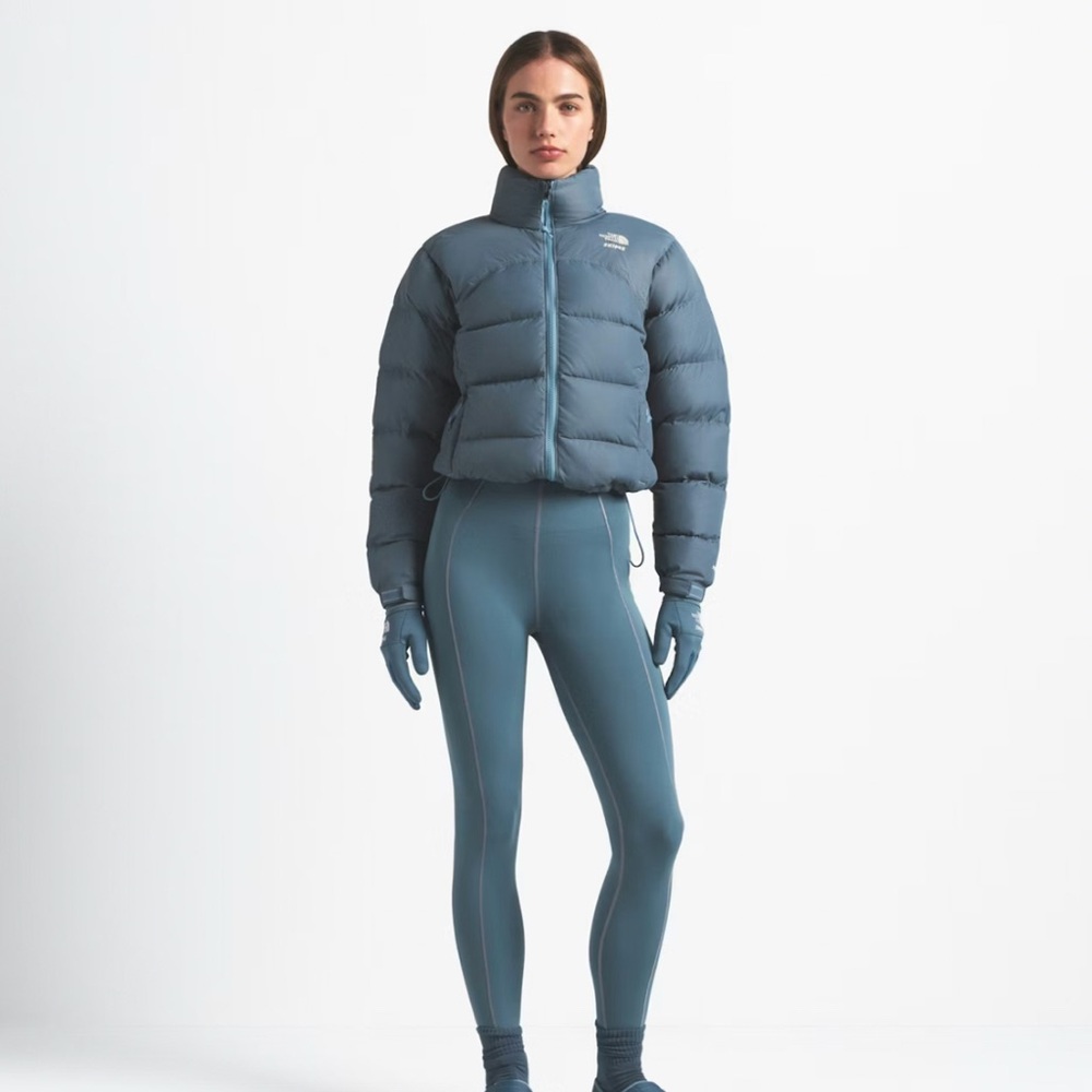 SKIMS The North Face x Skims 2000 Retro Nuptse Down Jacket Puffer | Kyanite - M